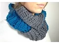 How to Loom Knit an Infinity Scarf in Elongated Stitch using a Round Loom DIY Tutorial