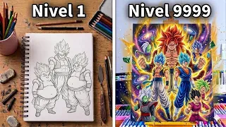 Pinté TODAS las 43 Fusiones en Dragon Ball de más DEBIL a más FUERTE