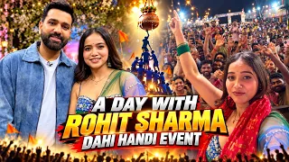 A Day With Rohit Sharma ❤️🔥 | Dahi Handi Event | Manisha Rani New Vlog