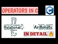 5 Operators in C programming language C tutorials for begineers