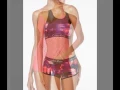 Calvin Klein Techno Printed Sporty Bikini Top Swim Boyshorts