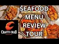 Crafty Crab Seafood Restaurant Review Menu Tour in 4K - Seafood Boil Restaurant Delicious