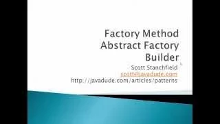 Design Patterns Session 7 Factory Method Abstract Factory Builder