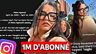 Elle voulait 1M d'abonnés mais s'est S*icidée (Misha Agrawal) @ADAMLERIGOLOW2
