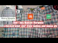 Maison Margiela Pendleton shirt comparison real vs fake