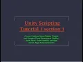 Unity 2018 1 Scripting Tutorial 1 section 1 Physics Force Components Tags Script component