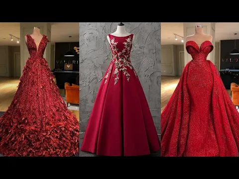 Download MP3 Beautiful ball gowns | prom dresses | Red themed | 2021