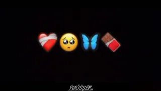 تصميم شاشة سوداء اغنية راني من قلبي متوشي يكاره كلشي 