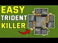 HOW TO MAKE THE EASIEST TRIDENT KILLER Minecraft Bedrock 1 21
