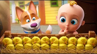 Diez en la Cama + Los Pollitos Dicen + Cinco Pollitos - Canciones Infantiles LooLoo