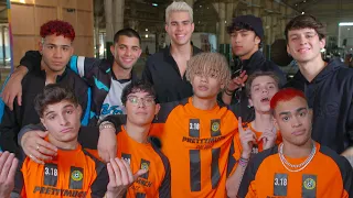 cnco and prettymuchs me necesita go behind the scenes of the action packed music video 