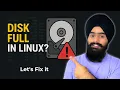 Fix No Space Left on Device in Linux - Step-by-Step Troubleshooting