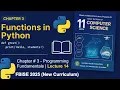 Functions in Python - A Class 11 Guide