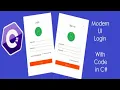 How to make a login form in C