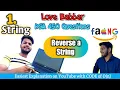 Reverse a string Love Babbar DSA string solution leetcode GFG