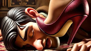 الملكة جنى تروض كلبها 