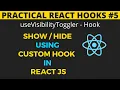 Show and Hide elements with a custom visibility toggle hook in ReactJS