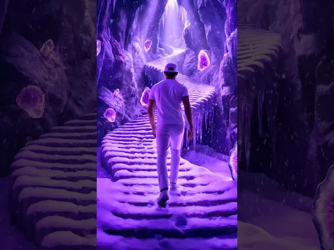 Electric Purple Snow: Alien Winter World (AI Video)