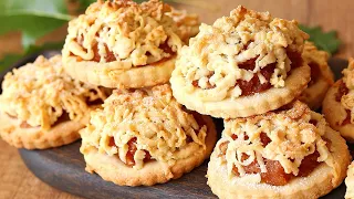 НЕМНОГО СМЕТАНЫ И ЯБЛОКИ! Вкусные СТОЖКИ Домашнее ПЕЧЕНЬЕ с Начинкой из Яблок. РЕЦЕПТ ПЕЧЕНЬЯ