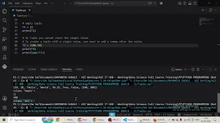 Tuples in Python Part - 1