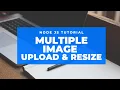 Multiple Image Resize Upload in the server with Node JS Express