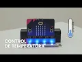 Control de temperatura micro bit micro shield Tutorial MakeCode