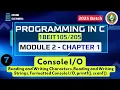 Module 2 Programming in C Console Programming in C