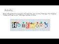 INFS1101 Section 17 Loops and variables lecture 11