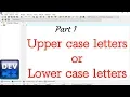 Write a program for check entered letter is Upper or Lower case letters