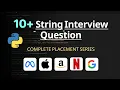 String Interview Questions with Solutions Python Programming Sagar Chouksey