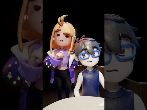 "Why are you blinking so much?" 🙂❓ Red Flags Animation #shorts #animation #blender