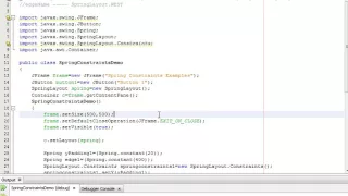 Java Programming Tutorial - SpringLayout Constraints-16