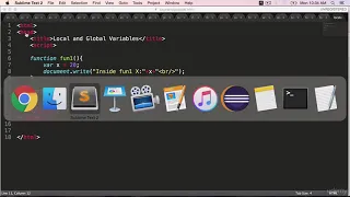 JavaScript Local and Global Variables