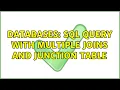 Databases SQL Query with multiple JOINS and junction table