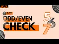 Odd Even Program in Java Learn Coding Mastering Odd or Even Number Check in Java with SciTE