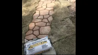 How To Create a Walkway With The Lowes Quikrete WalkMaker Mold-Kit DIY