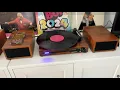 Download Lagu UDREAMER Vinyl Record Player – Bluetooth Portable Turntable with Speakers, 3-Speed LP Phonograph