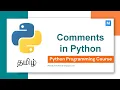 Python Programming in Tamil Comments in Python Manojkumar C