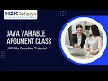 Java Variable Argument Class JAR file Creation Tutorial Java Training Course H2k Infosys