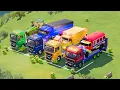 Download Lagu VOLKSWAGEN, MCQUEEN, DACIA POLICE CARS \u0026 MERCEDES FIRE TRUCK VEHICLES TRANSPORTING! FS22 #21