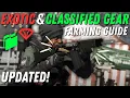 Exotic Classified Gear Farming Guide Updated The Division 1 in 2025