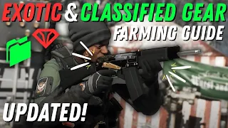 Exotic Classified Gear Farming Guide Updated The Division 1 in 2025