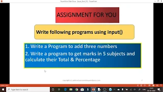 5 Input function Use of input in Python CBSE XI CS IP PYTHON CBSE by Sangeeta M Chauhan