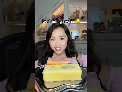 BIKIN SQUISHY BUTTER + LILIN 🥳 BERHASIL GA YA?? 🥺| Klara Tania #shorts