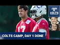INDIANAPOLIS COLTS CAMP DAY 1 Daniel Jones Returns to FULL PARTICIPATION