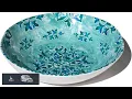 Cte D Azur Melamine Serving Bowl Teal 12