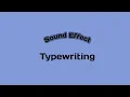 Download Lagu TYPEWRITING Sound Effect