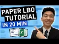 How to Build a PAPER LBO Model in 3 Steps FREE Excel Included