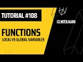 Functions Local vs Global Variables Web Development Tutorial