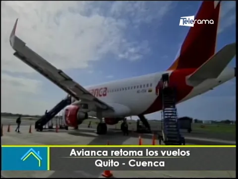 Avianca retoma los vuelos Quito - Cuenca